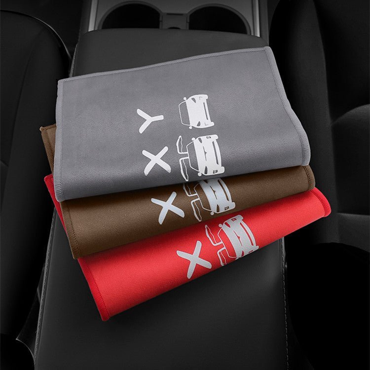 Premium Dual-Sided Car Cleaning Towel | Suede & Coral Velvet | 30×30cm | 3 Colors